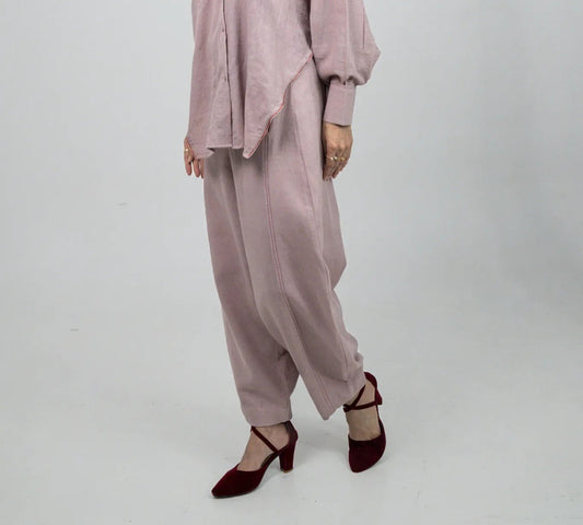 Blush Pink Tailored Co-ord Set - Pant Only