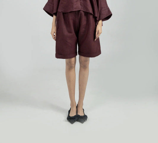 Burgundy Tailored Co-ord Set - Pant Only