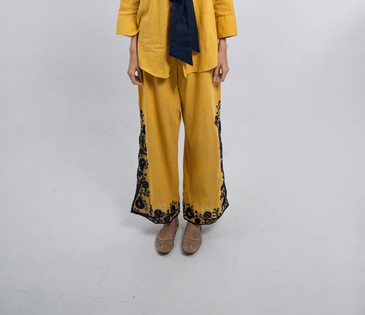 Slate Floral Co-ord Set - Pant Only