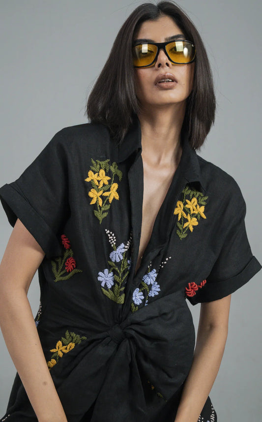 Black Floral Dress