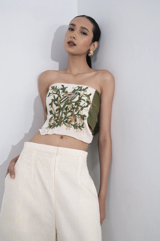 White Embellished Co-ord Set